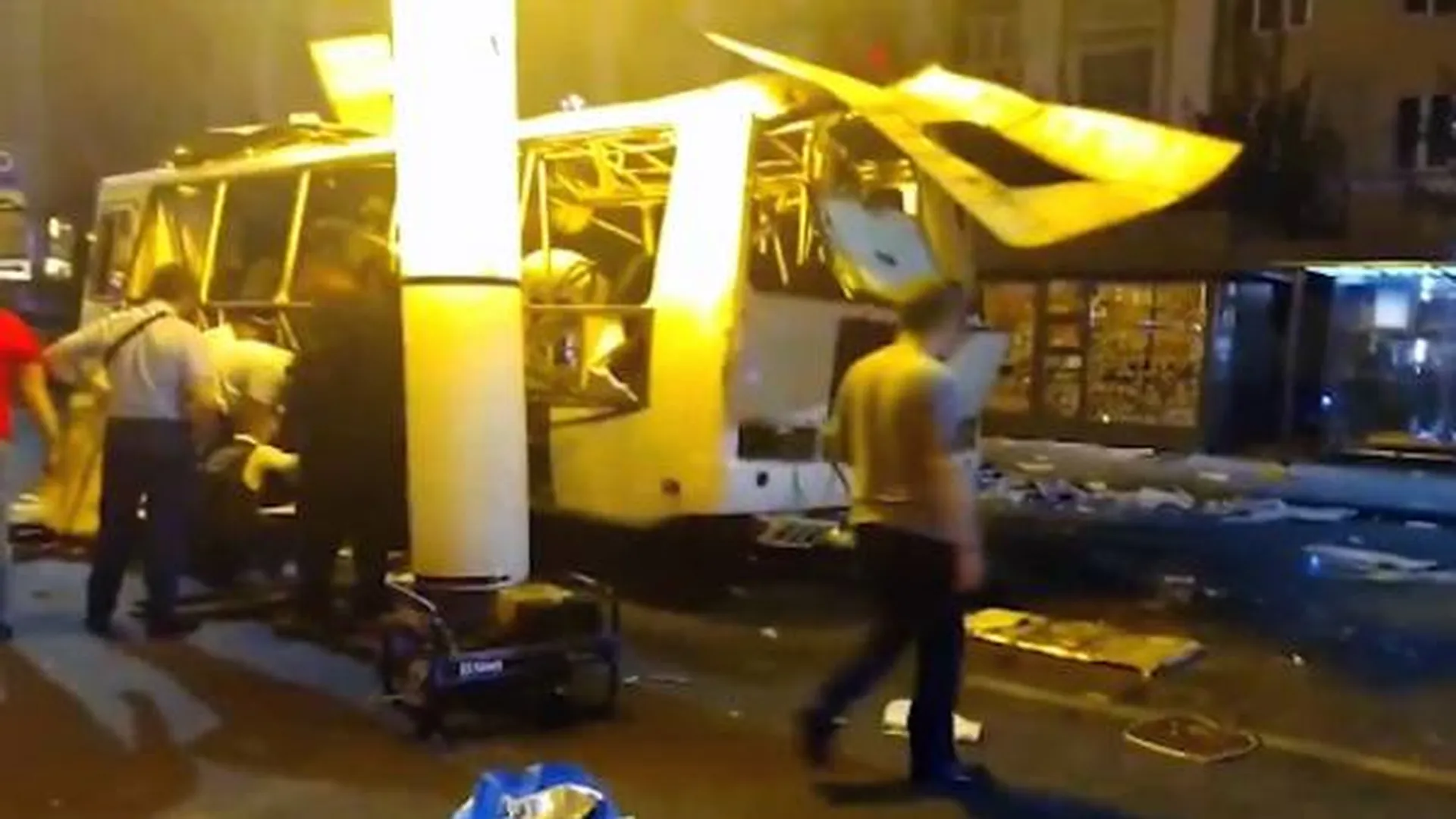 Число жертв взрыва в автобусе в Воронеже выросло до двух