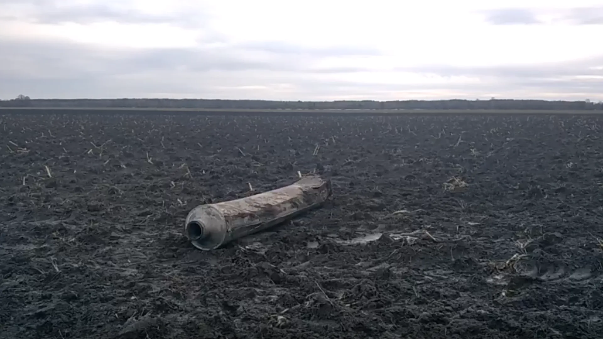 Появилось видео с места падения украинской ракеты в Белоруссии