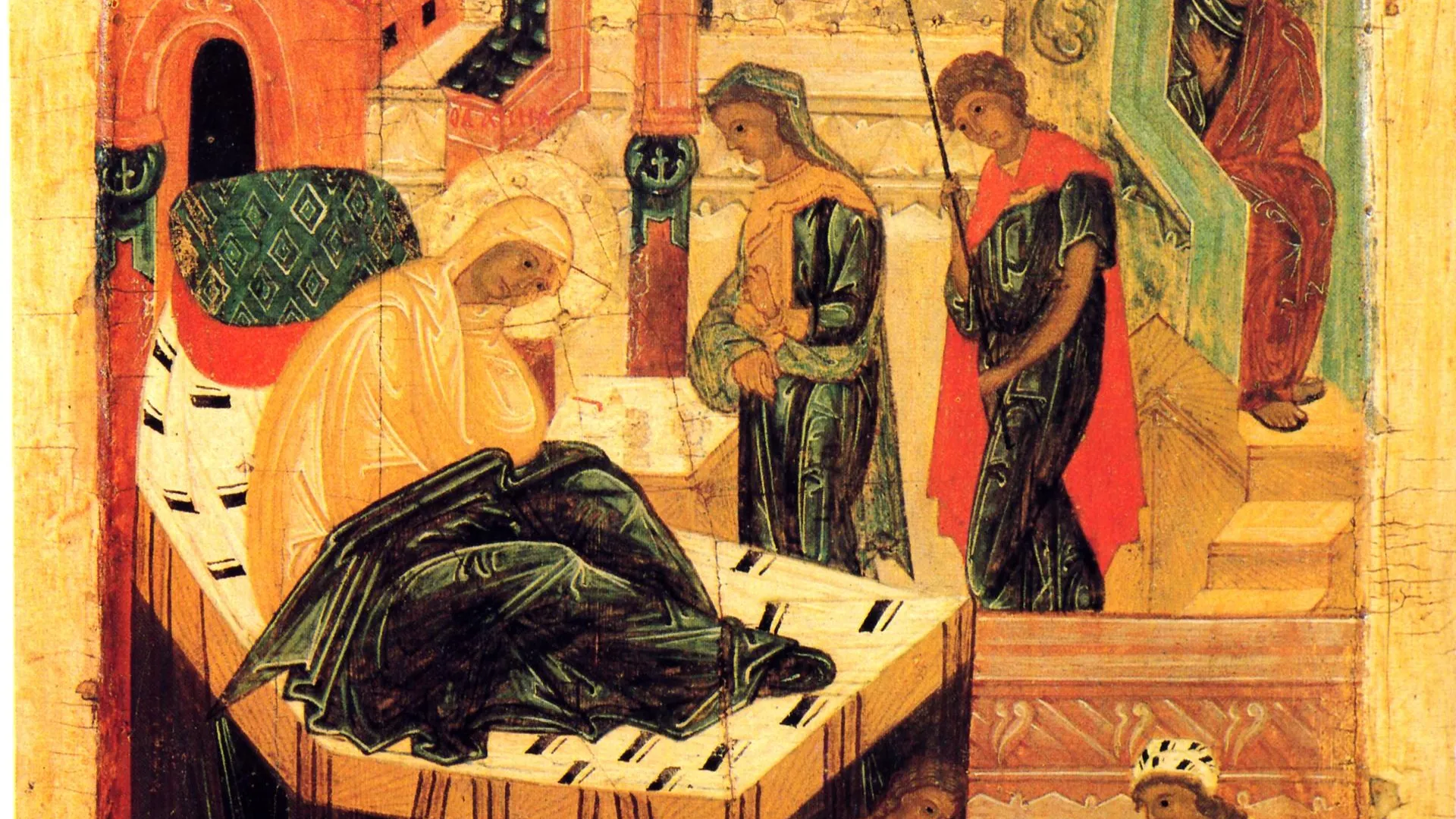 Рождество Богородицы, псковская икона XVI–XVII веков