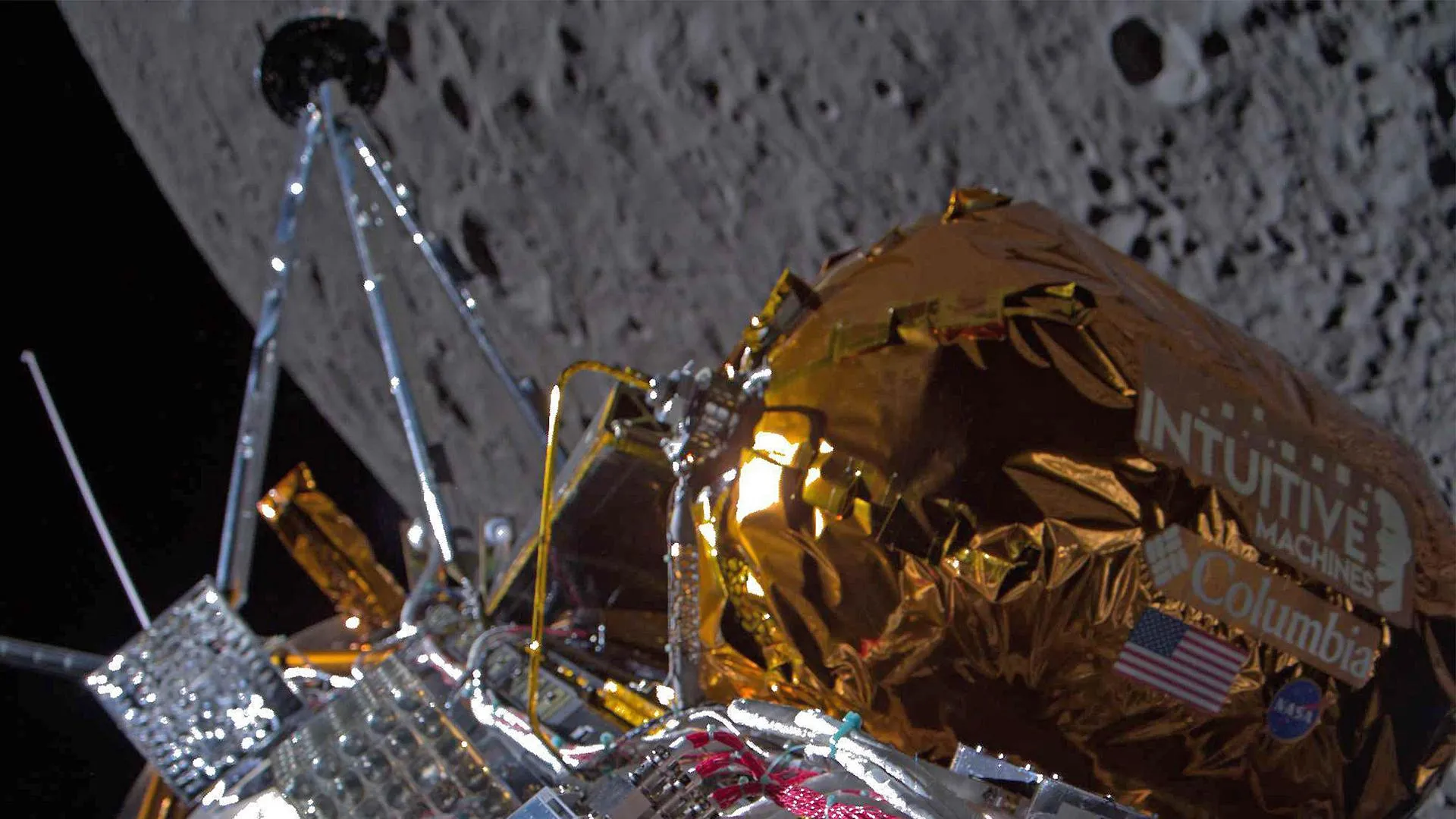 Spacecraft Odysseus Lands On the Moon/globallookpress