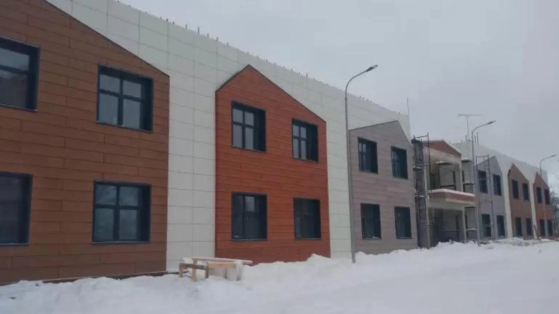 Строительство нового детского сада завершается в микрорайоне Климовск в Подольске