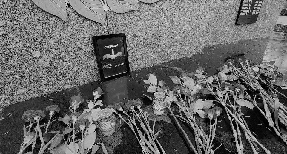 Стихийный мемориал в память о жертвах теракта появился в Домодедове