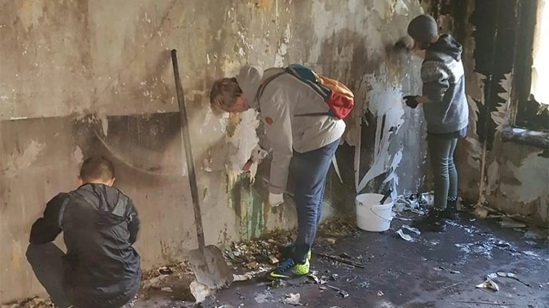 Подростки из Дмитрова отмыли сгоревшую квартиру пенсионерки, которую спасла из пожара кошка