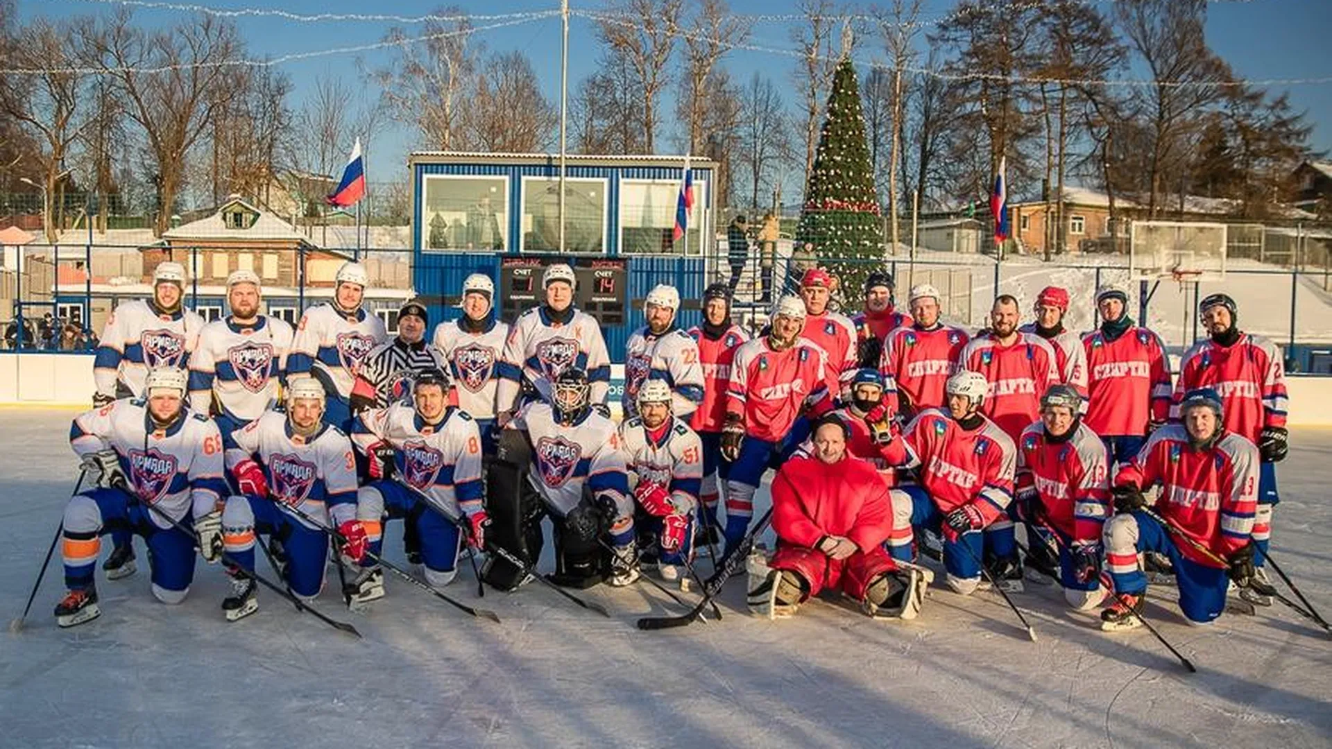 Хоккейный матч с участием главы Одинцова Андрея Иванова прошел в Звенигороде