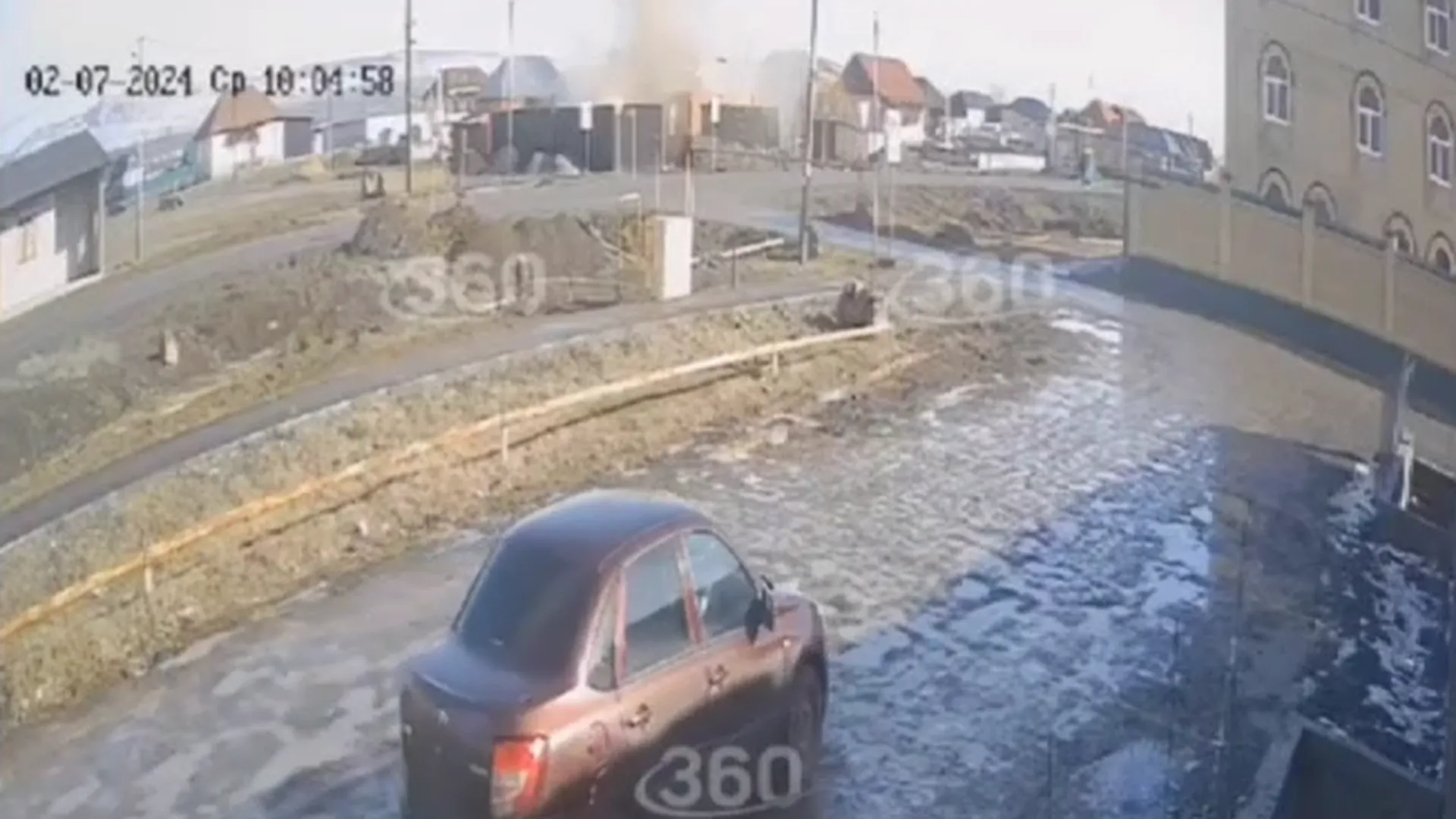 Появилось видео взрыва в доме в Ингушетии