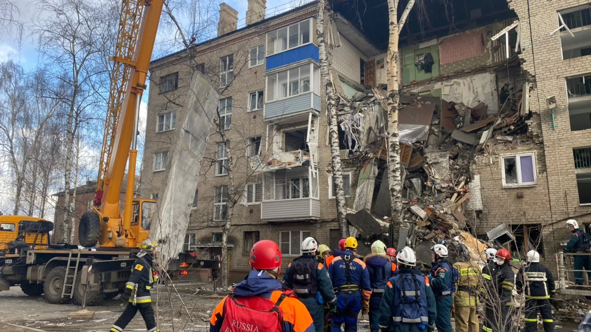 Спасатели завершили разбор завалов на месте обрушения дома в Орехово-Зуеве