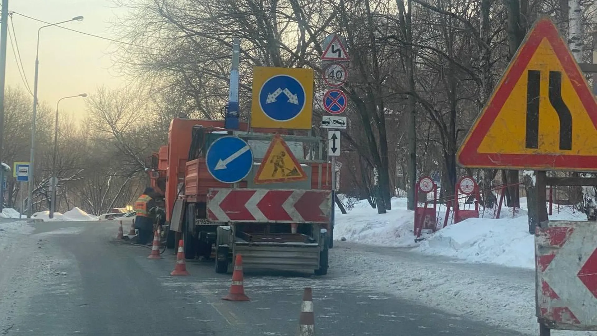 Дорожные элементы отремонтировали в пяти округах Московской области