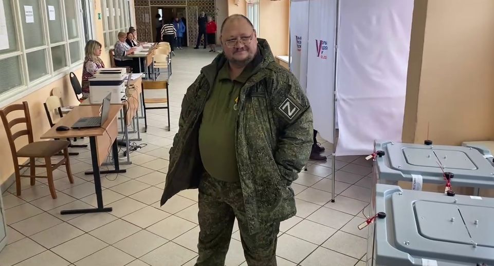 Боец СВО Владимир Коннов проголосовал на президентских выборах в Химках