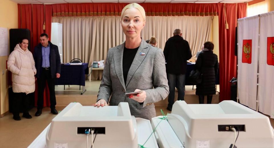 Председатель Совета депутатов Солнечногорска Марина Веремеенко отдала свой голос на выборах президента