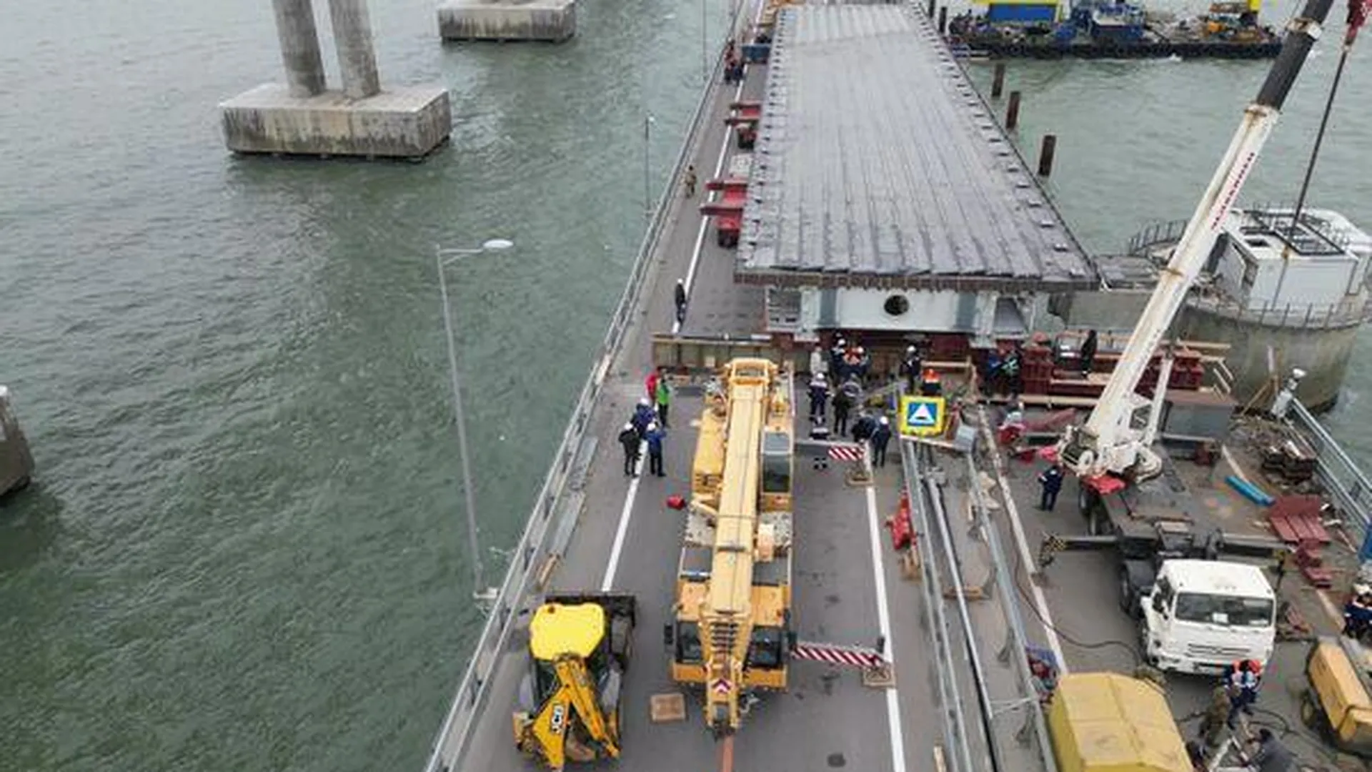Первая часть ремонта Крымского моста завершилась