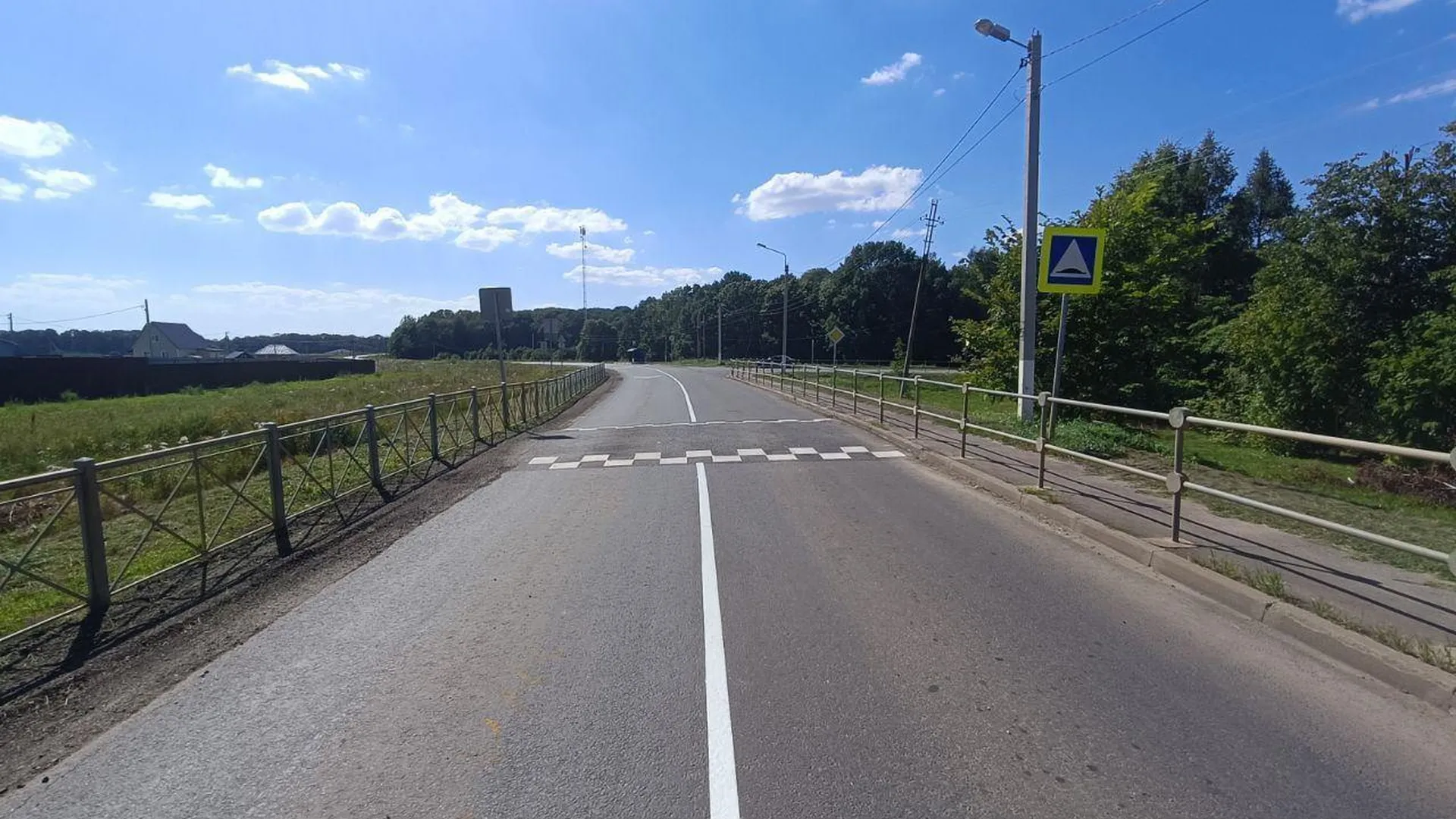 Ремонт региональных дорог завершился в Зарайске в рамках нацпроекта