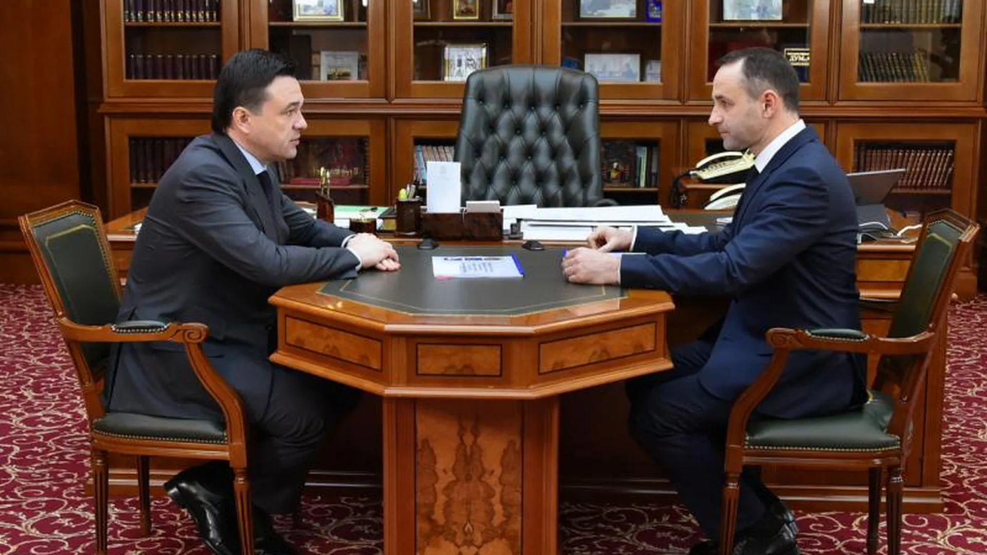 Глава Красногорского района отчитался перед губернатором за три месяца работы
