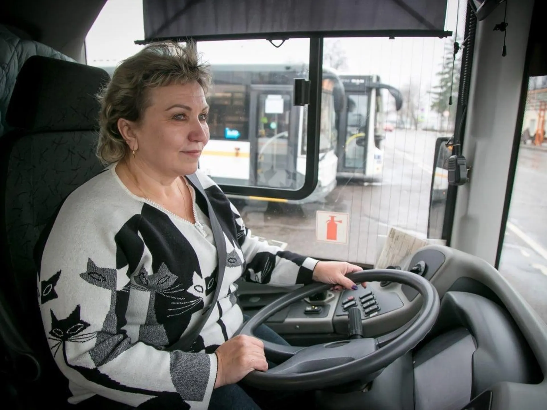 Пассажирские автобусы по улицам Коломны водит Надежда Шашкова. Профессиональную деятельность она начинала за рулем маршрутного такси, а последние 9 лет управляет автобусами большого класса.