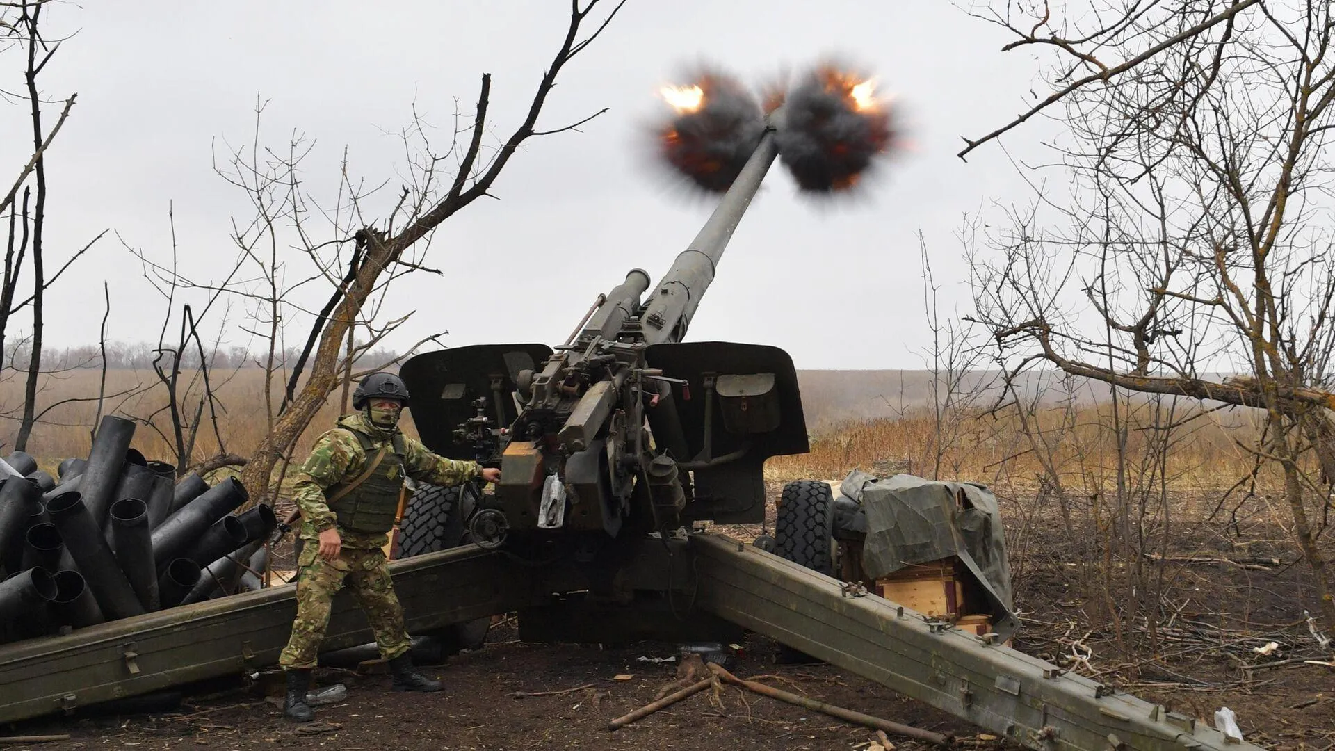 Российские артиллеристы уничтожили скопление живой силы и техники ВСУ в Часовом Яре