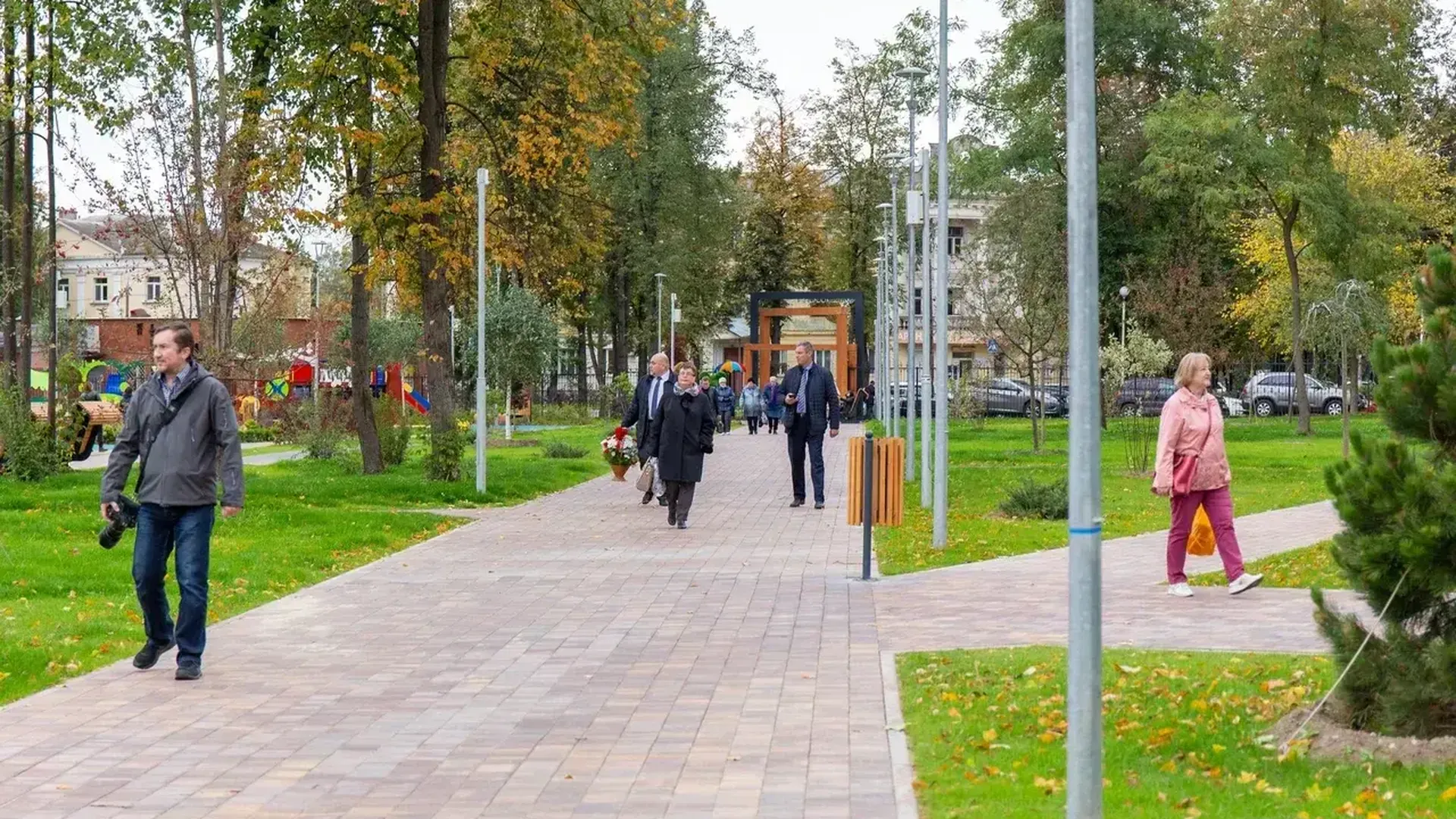 Спортивная и детская площадки появились в парке «Восточный» в Электростали