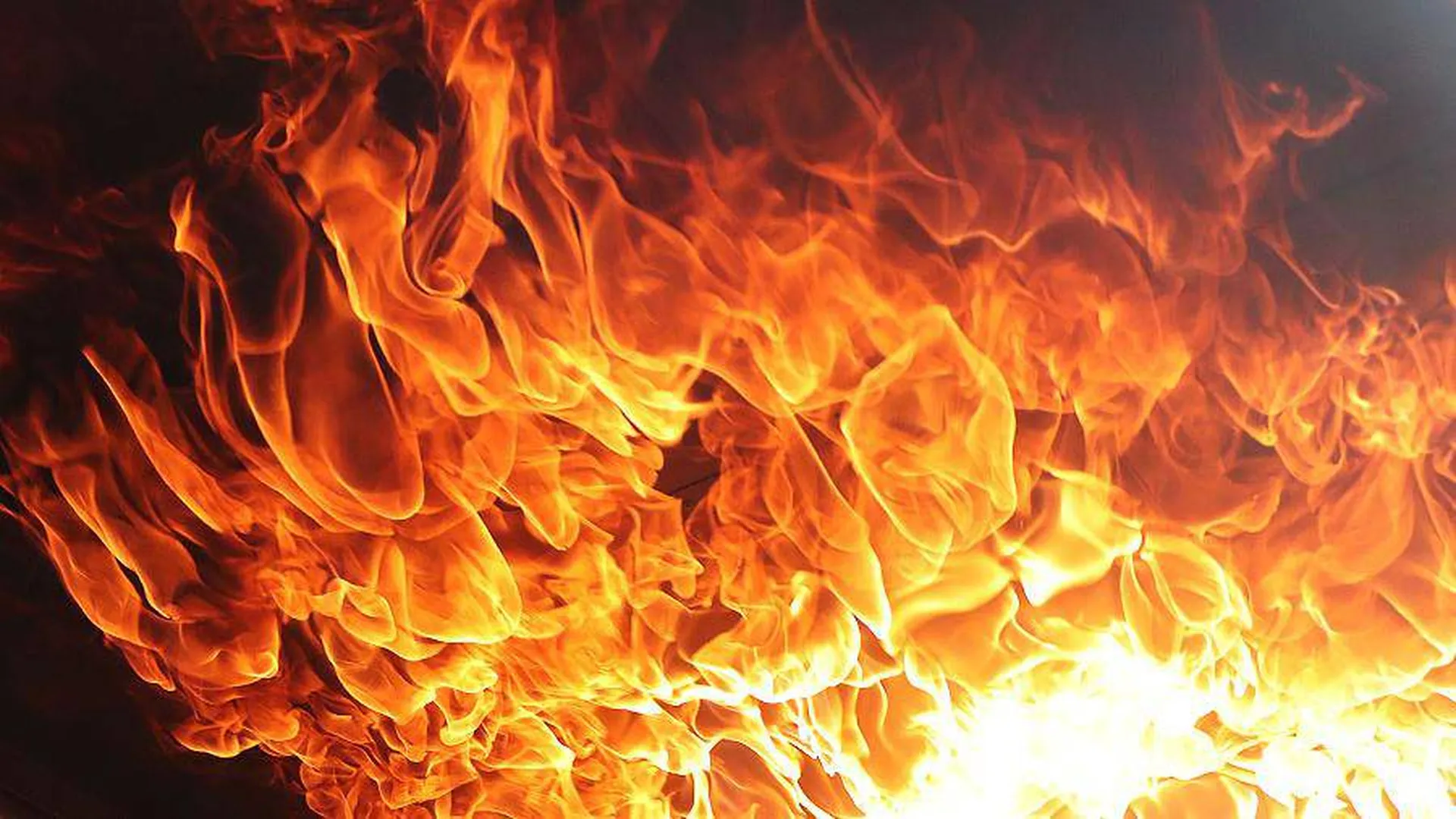 Крупный пожар вспыхнул на территории ресторанно-гостиничного комплекса в Раменском