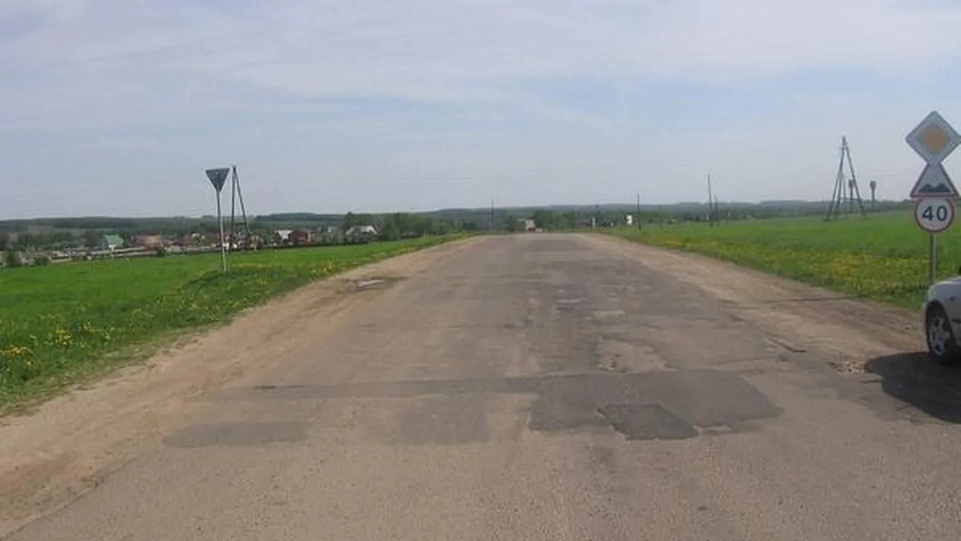 Дорогу Зарайск - Серебряные Пруды отремонтировали
