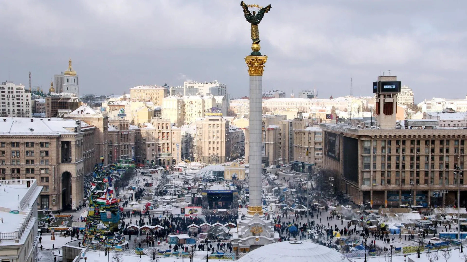 Протестующие на майдане Незалежности в Киеве, январь 2014 года. Фото: Photo agency Interpress