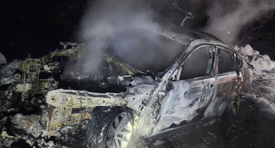 Калужские следователи сообщили о гибели мужчины и его дочери в сгоревшей BMW