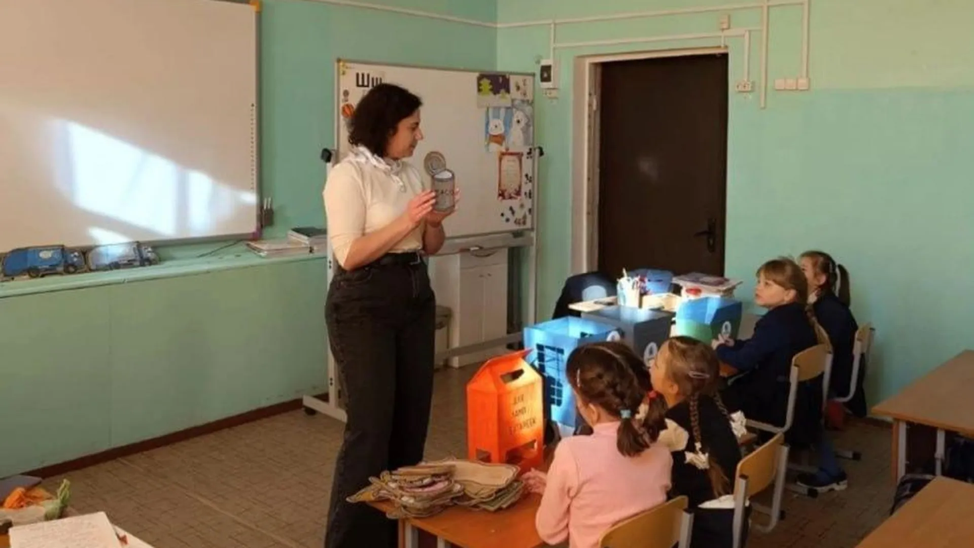 Экологические уроки о пользе сортировки мусора провели в школе № 1 в Электростали