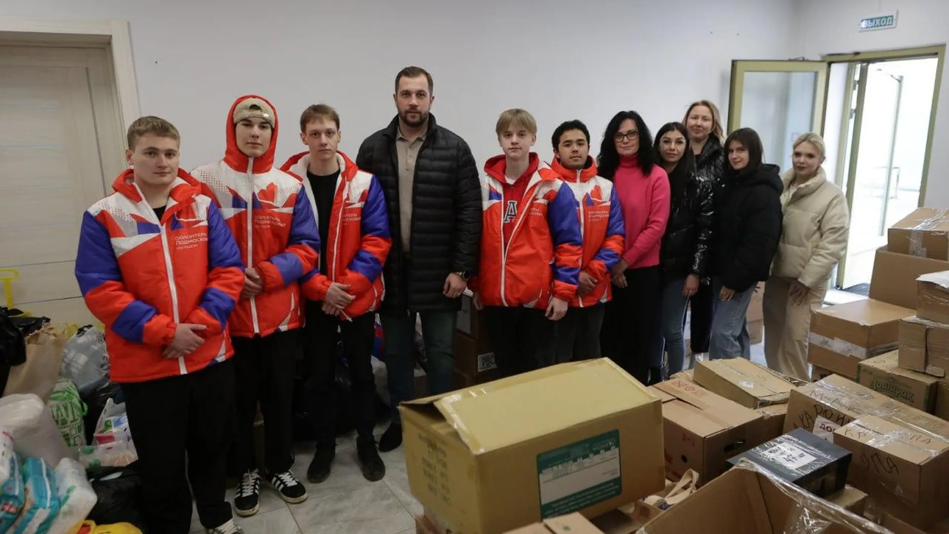 Городской округ Чехов собрал гуманитарный груз для белгородцев, которые вынуждены временно покинуть родные дома