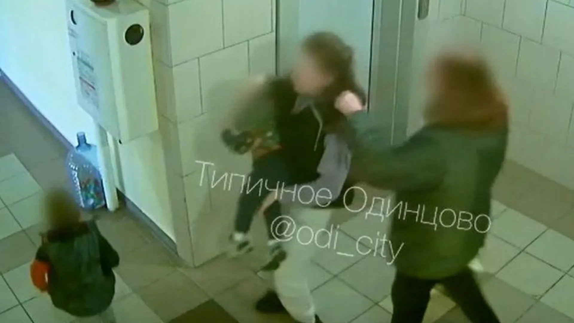 Женщина избившая ребёнка в лифте.