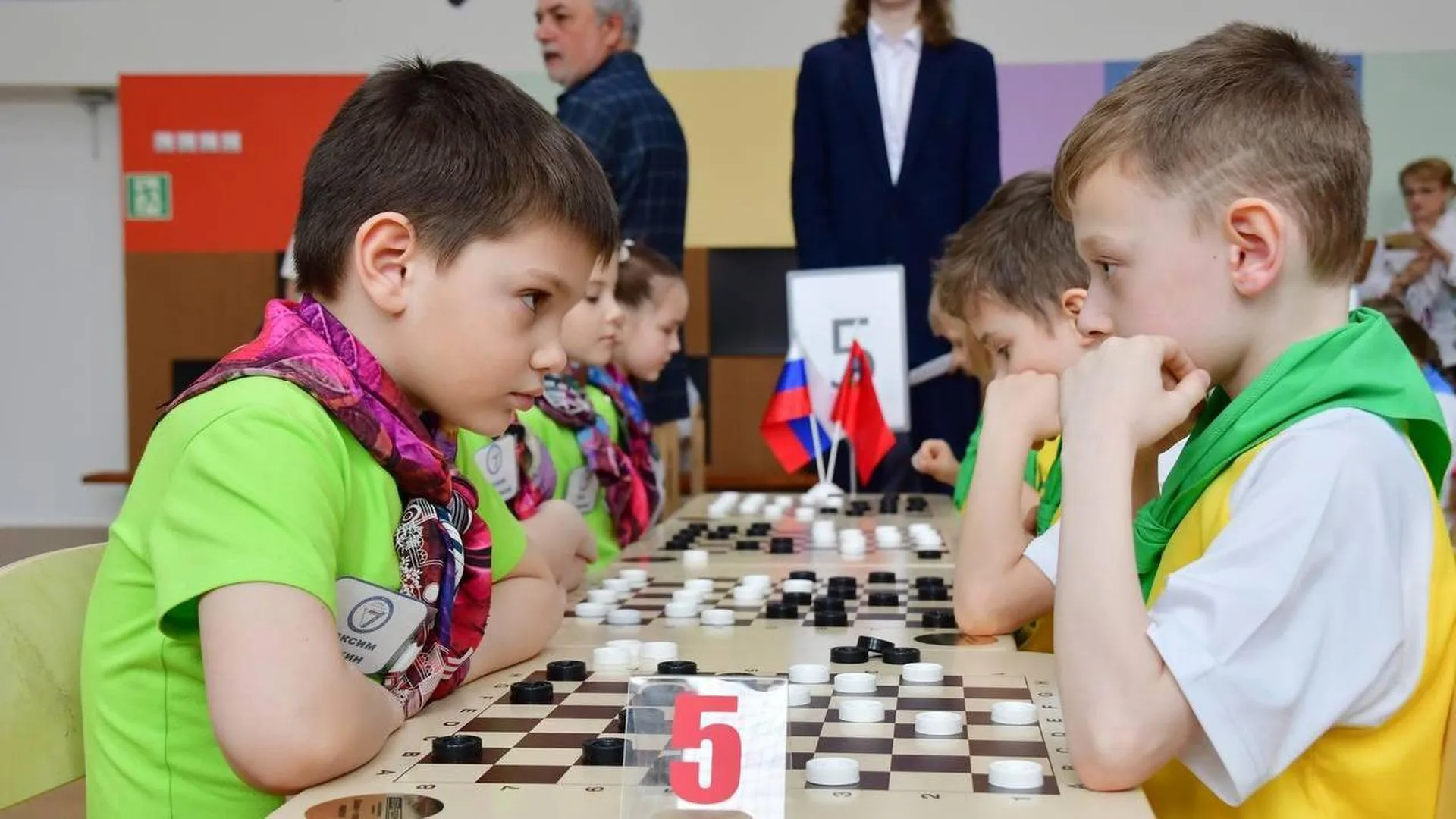 Финал соревнований для дошкольников по шашкам состоялся в Подмосковье