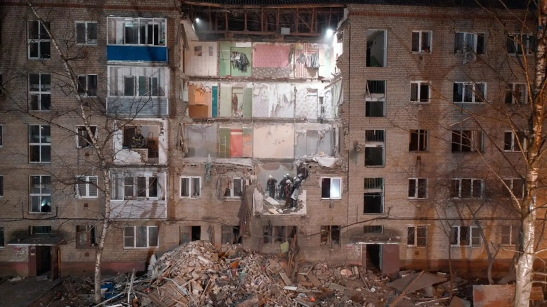 Спасательные работы на месте обрушения дома в Орехово-Зуево завершены