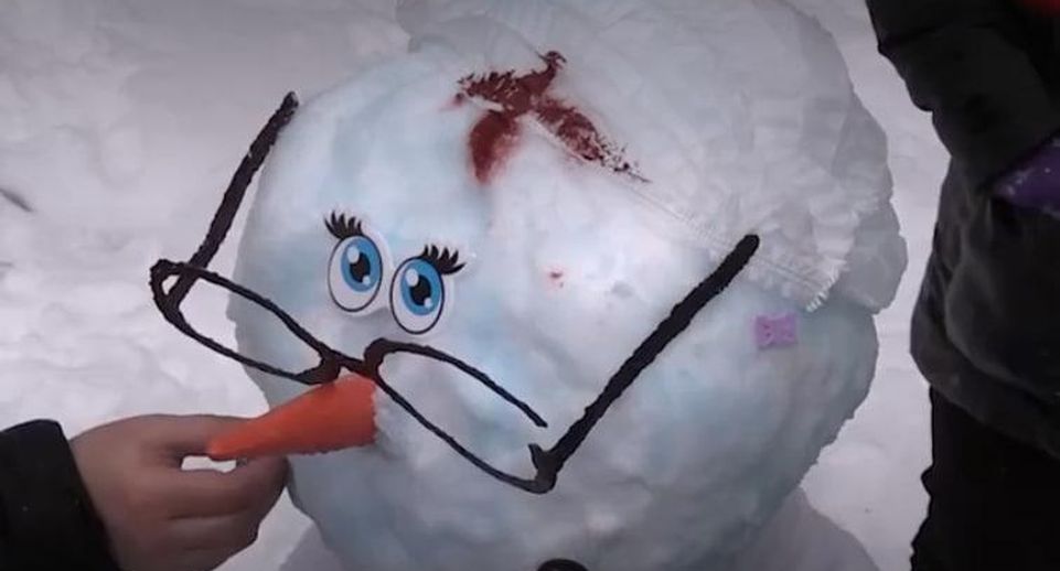 Школьники из Луховиц провели конкурс на самую оригинальную снежную бабу